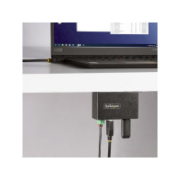 Produktbild för StarTech.com 4-Port Managed USB Hub with 4x USB-A, Heavy Duty with Metal Industrial Housing, ESD & Surge Protection, Wall/Desk/Din-Rail Mountable, USB 3.0/3.1/3.2 Gen 1 5Gbps - hubb - 4 portar - TAA-kompatibel