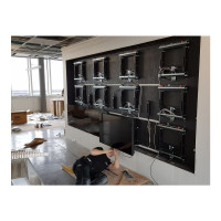 Produktbild för Multibrackets M Public Video Wall Mount Push HD monteringssats - för platt panel - svart