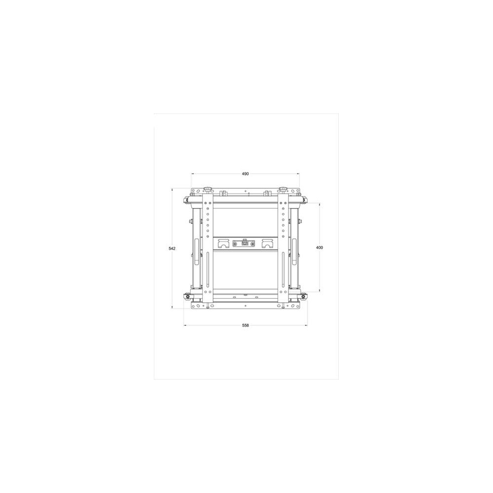 Produktbild för Multibrackets M Public Video Wall Mount Push HD monteringssats - för platt panel - svart