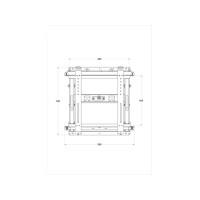 Produktbild för Multibrackets M Public Video Wall Mount Push HD monteringssats - för platt panel - svart