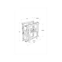 Produktbild för Multibrackets M Public Video Wall Mount Push HD monteringssats - för platt panel - svart