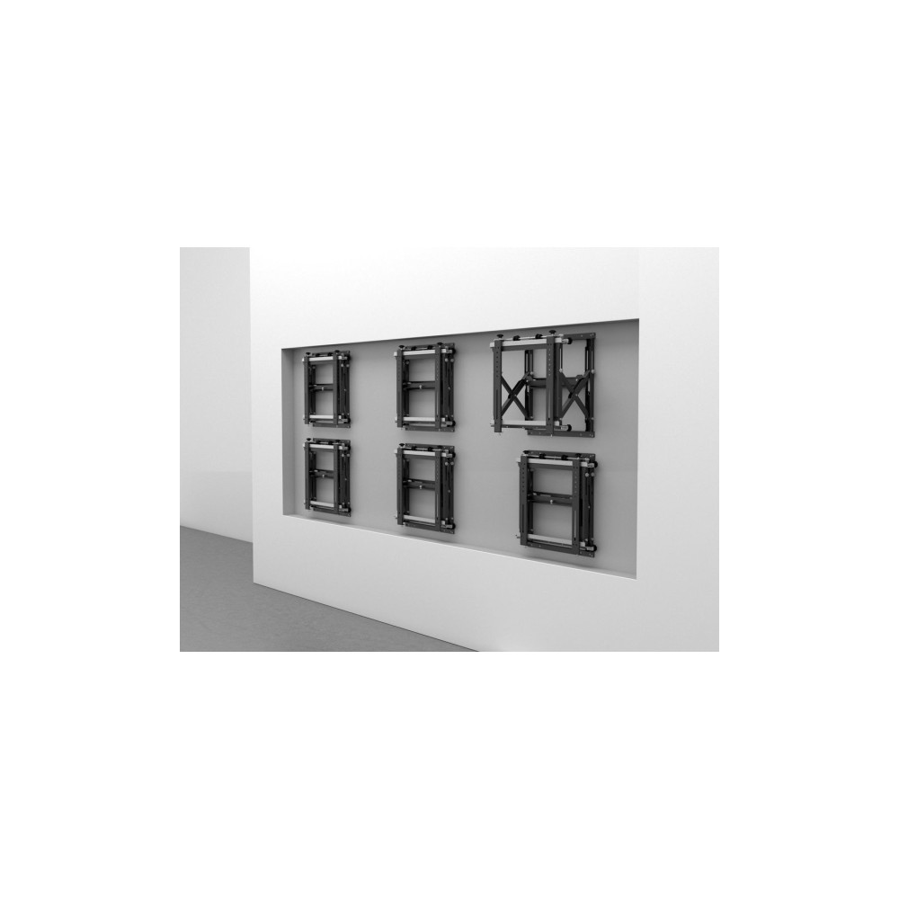 Produktbild för Multibrackets M Public Video Wall Mount Push HD monteringssats - för platt panel - svart