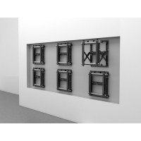 Produktbild för Multibrackets M Public Video Wall Mount Push HD monteringssats - för platt panel - svart