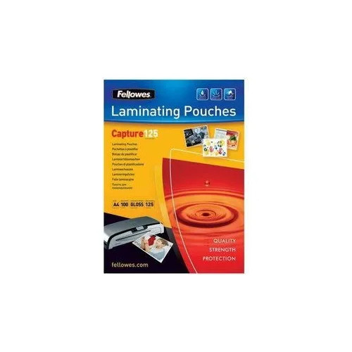 FELLOWES Fellowes Laminating Pouches Capture 125 micron - 100-pack - glättat - A4 - lamineringsfickor