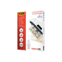 Produktbild för Fellowes Laminating Pouches Capture 125 micron - 100-pack - glättat - A4 - lamineringsfickor