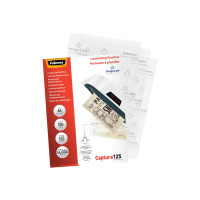 Produktbild för Fellowes Laminating Pouches Capture 125 micron - 100-pack - glättat - A4 - lamineringsfickor