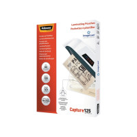 Produktbild för Fellowes Laminating Pouches Capture 125 micron - 100-pack - glättat - A4 - lamineringsfickor