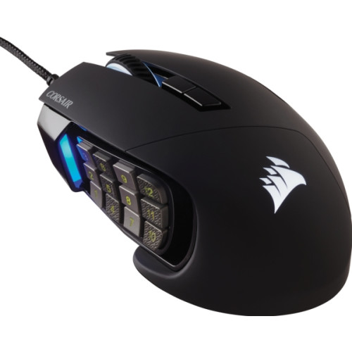 Corsair Microsystems CORSAIR Gaming Scimitar RGB Elite - mus - USB - svart