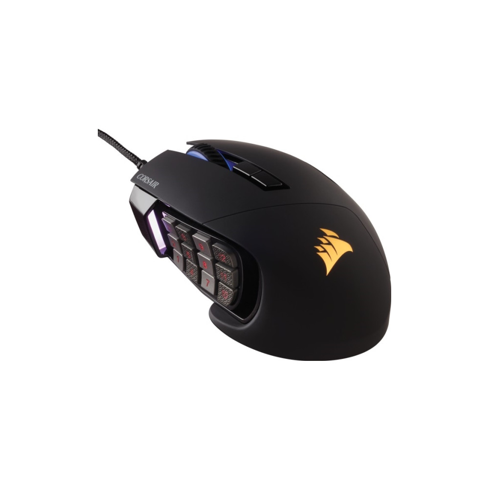 Produktbild för CORSAIR Gaming Scimitar RGB Elite - mus - USB - svart