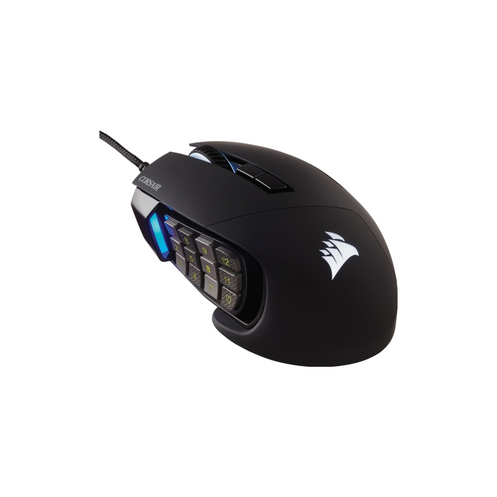 Produktbild för CORSAIR Gaming Scimitar RGB Elite - mus - USB - svart