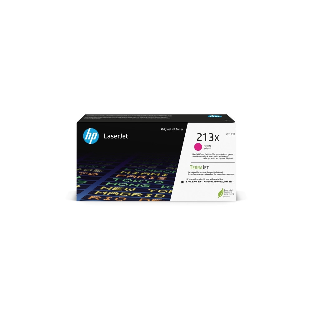Produktbild för HP 213X - Lång livslängd - magenta - original - LaserJet - tonerkassett (W2133X)