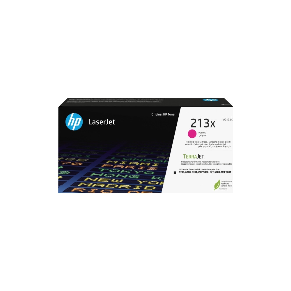 Produktbild för HP 213X - Lång livslängd - magenta - original - LaserJet - tonerkassett (W2133X)