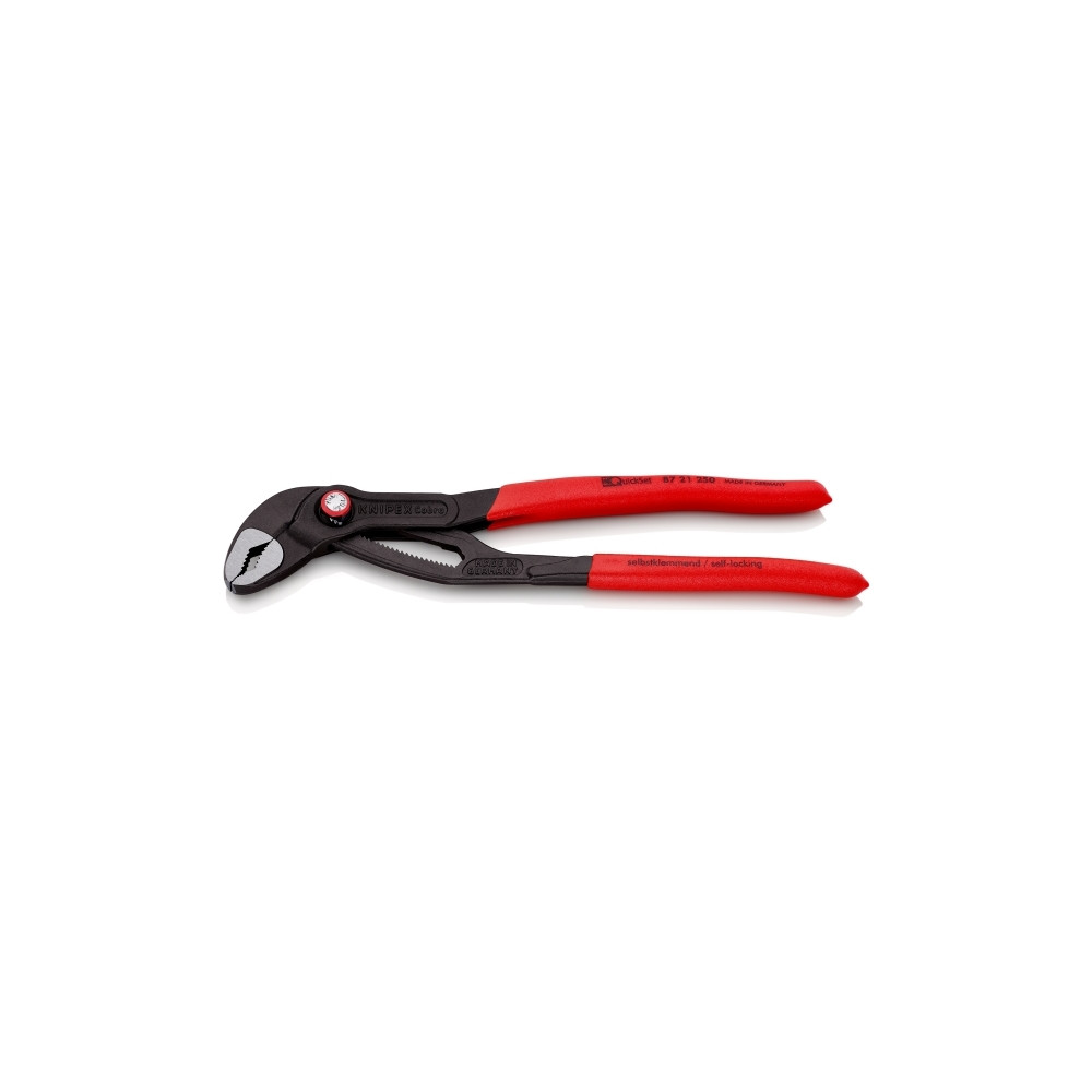 Produktbild för KNIPEX Vattenpumpstång Cobra QuickSet grå bläckfärgad 250 mm
