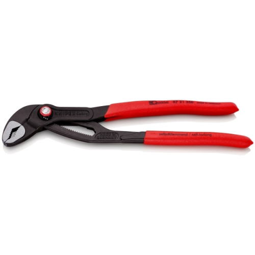Knipex KNIPEX Vattenpumpstång Cobra QuickSet grå bläckfärgad 250 mm