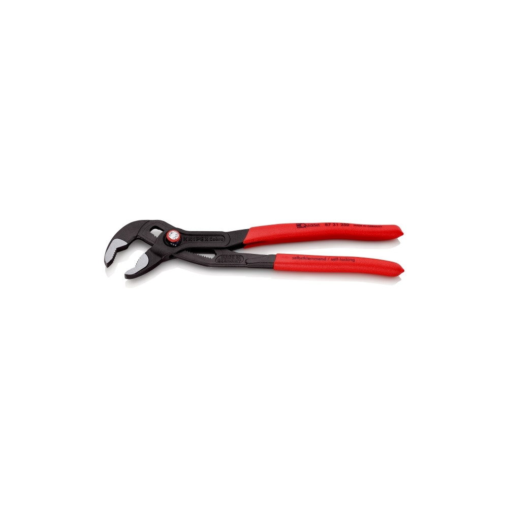 Produktbild för KNIPEX Vattenpumpstång Cobra QuickSet grå bläckfärgad 250 mm