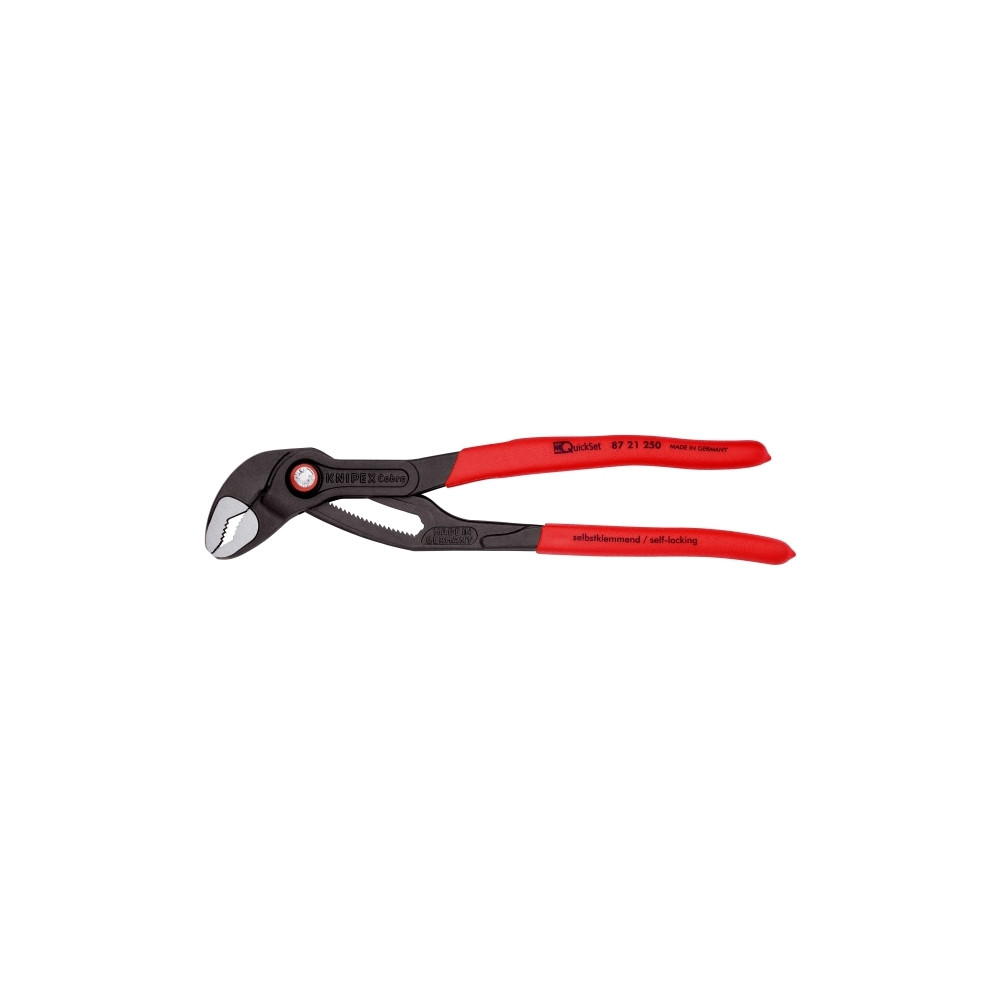 Produktbild för KNIPEX Vattenpumpstång Cobra QuickSet grå bläckfärgad 250 mm