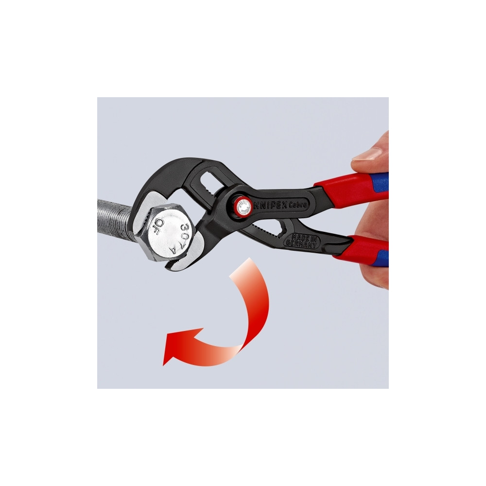 Produktbild för KNIPEX Vattenpumpstång Cobra QuickSet grå bläckfärgad 250 mm