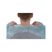 Produktbild för Förkläde 112x1250mm lång ärm blå 20/fp