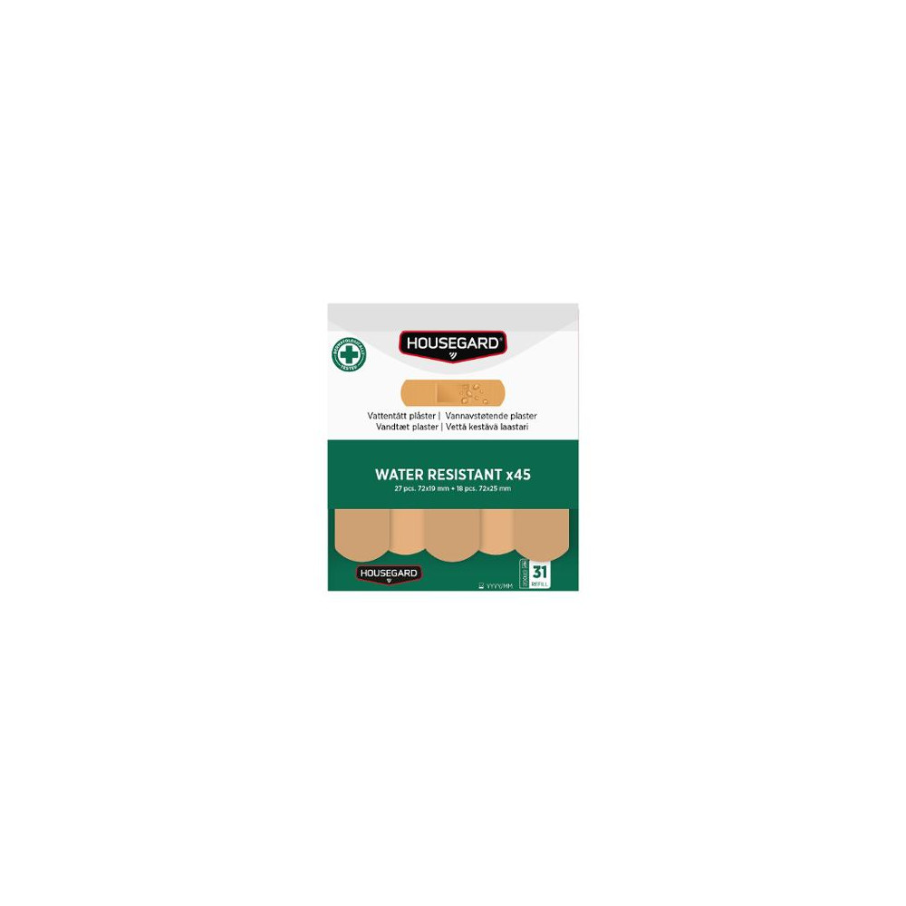 Produktbild för Plåster HOUSEGARD vattentåliga 2x45st
