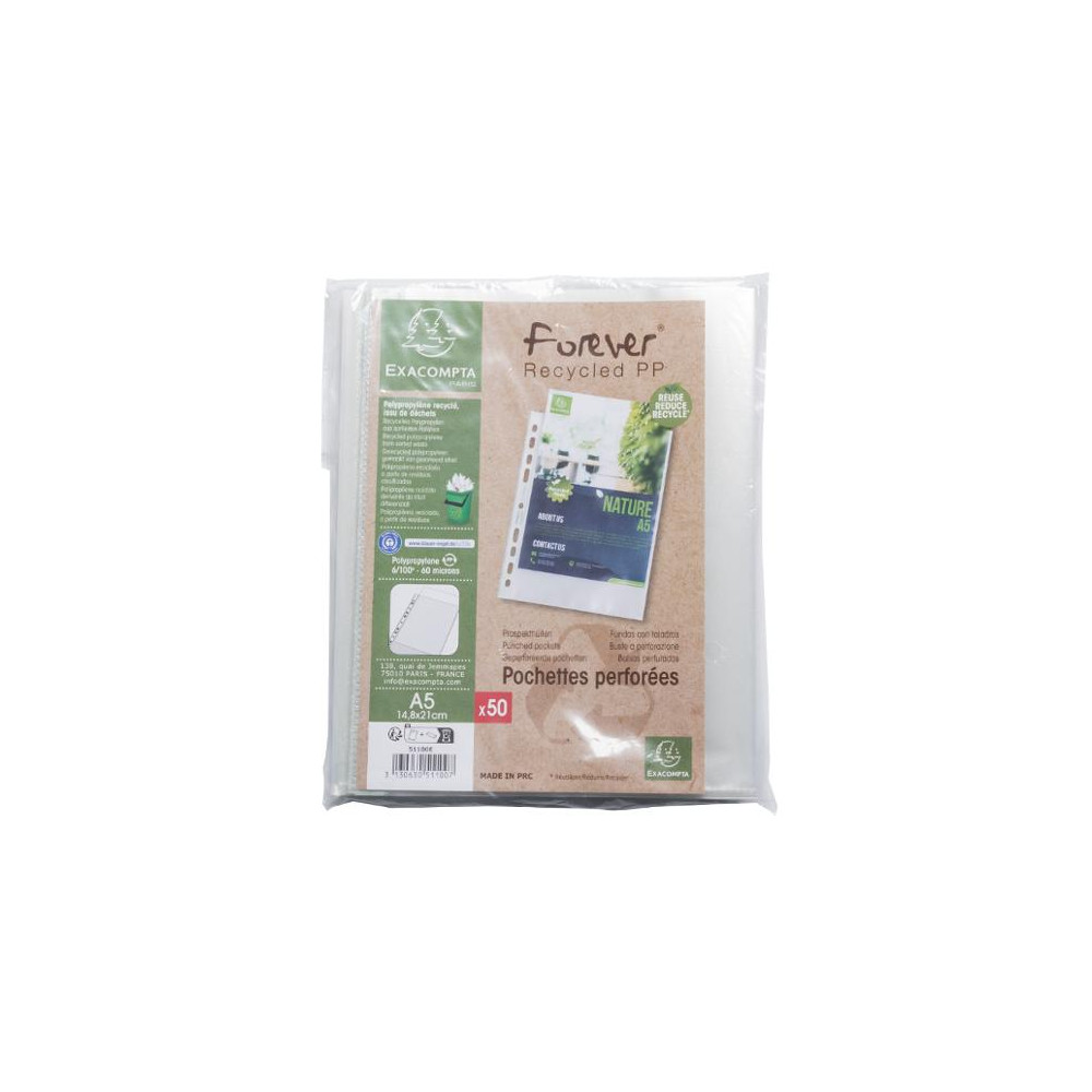 Produktbild för Plastficka Forever Rec A5 0,06mm 50/fp
