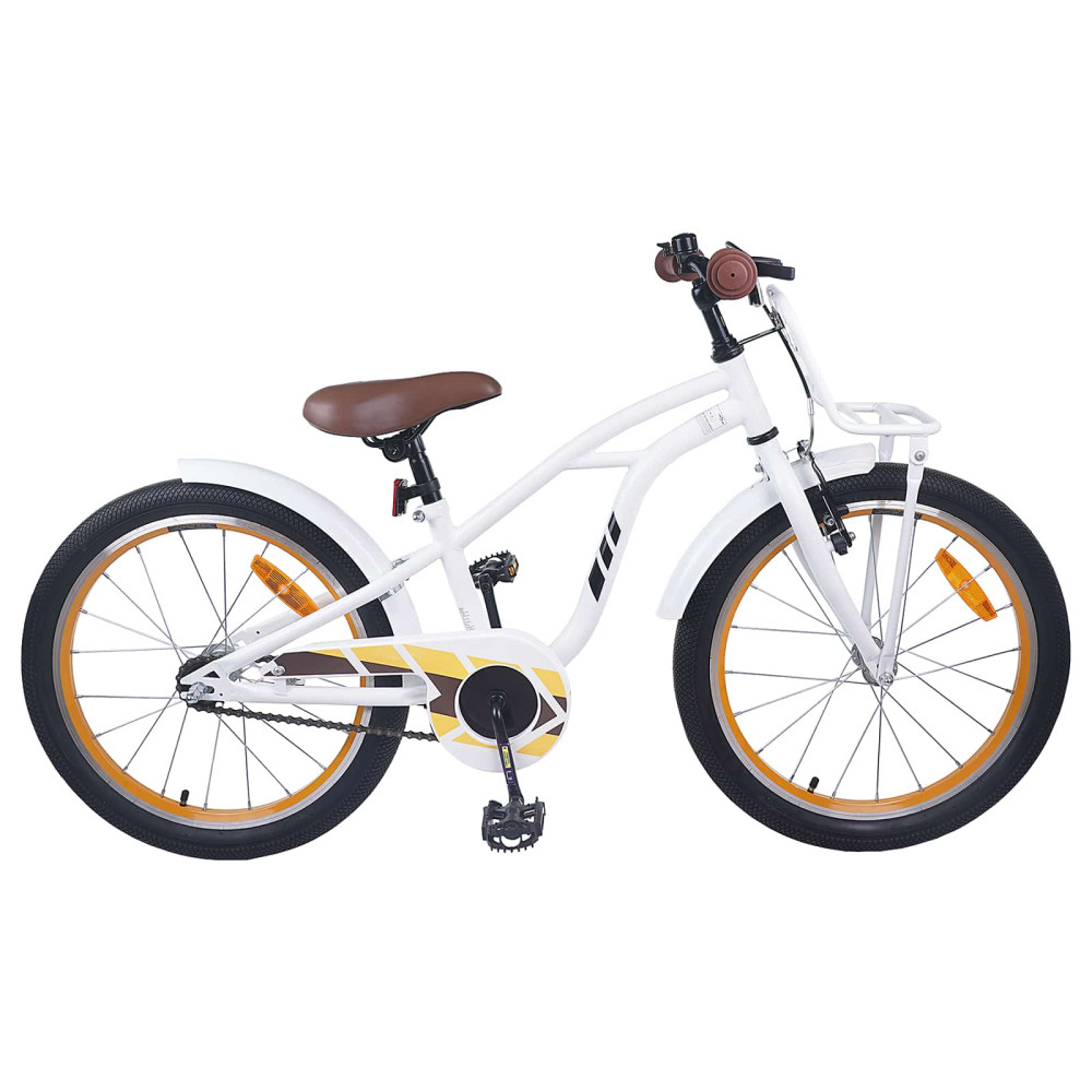 Produktbild för Barncykel 22 Tum för 7-12 år gamla Vit