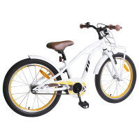 Produktbild för Barncykel 22 Tum för 7-12 år gamla Vit
