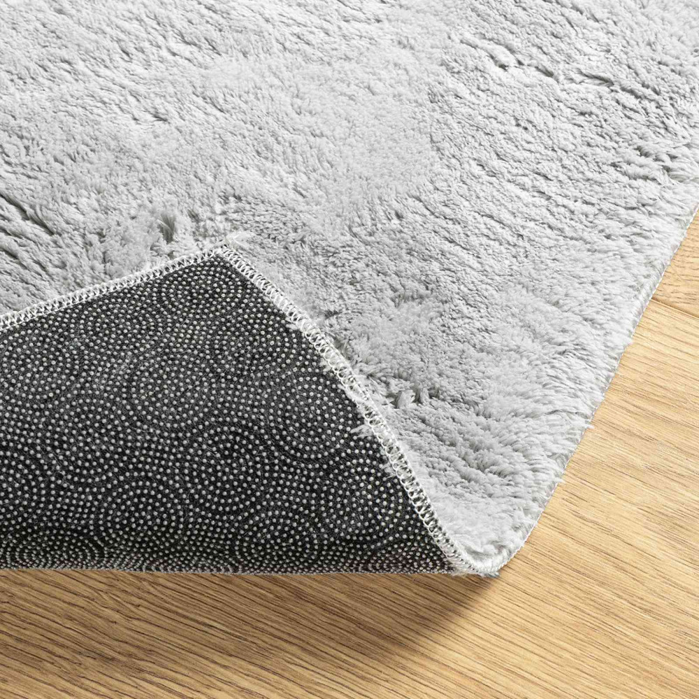 Produktbild för Mellanhög mjuk och tvättbar matta HUARTE Grå 80 x 300 cm
