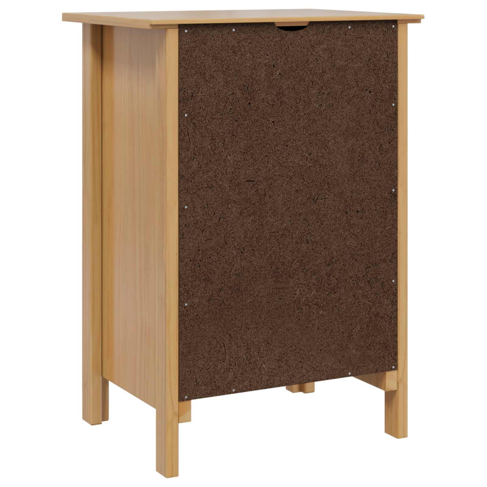 Produktbild för Nattduksbord HILL Honung brun 46 x 35 x 65 cm Massiv furu