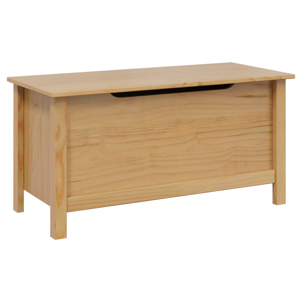 Produktbild för Förvaringslåda HILL Honung brun 90 x 40 x 45 cm Massivt furu
