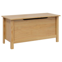Produktbild för Förvaringslåda HILL Honung brun 90 x 40 x 45 cm Massivt furu