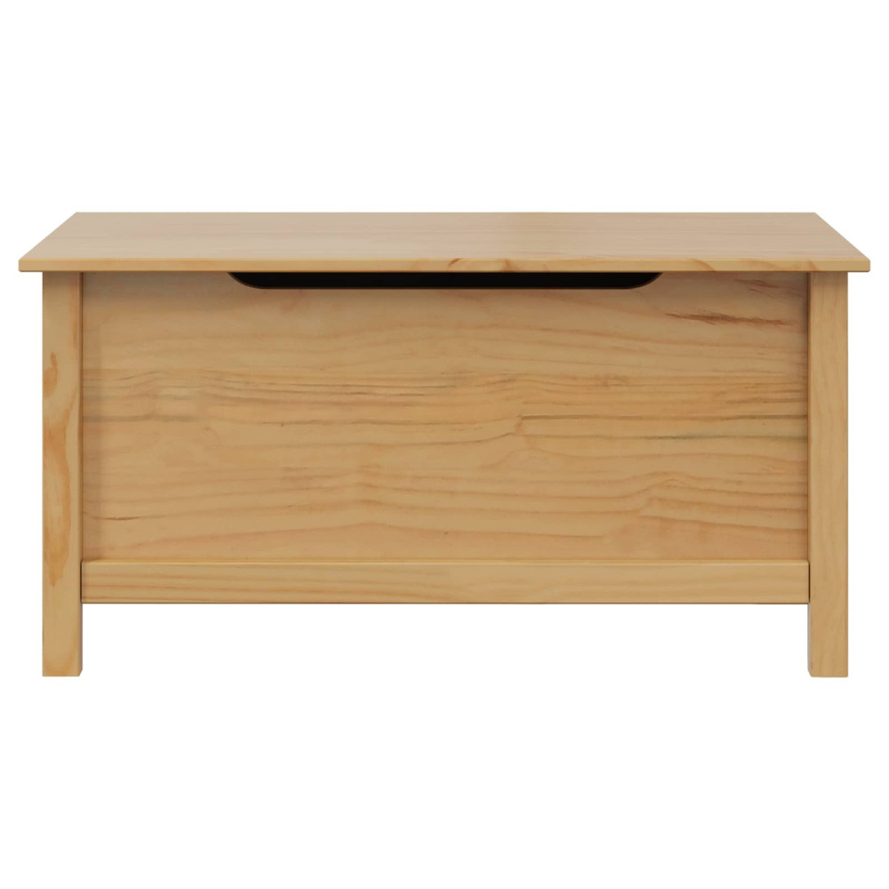 Produktbild för Förvaringslåda HILL Honung brun 90 x 40 x 45 cm Massivt furu