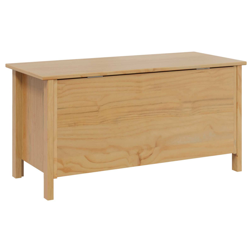 Produktbild för Förvaringslåda HILL Honung brun 90 x 40 x 45 cm Massivt furu