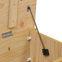 Produktbild för Förvaringslåda HILL Honung brun 90 x 40 x 45 cm Massivt furu