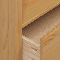 Produktbild för Garderob HILL Honung brun 84 x 50 x 170 cm Massivt furu