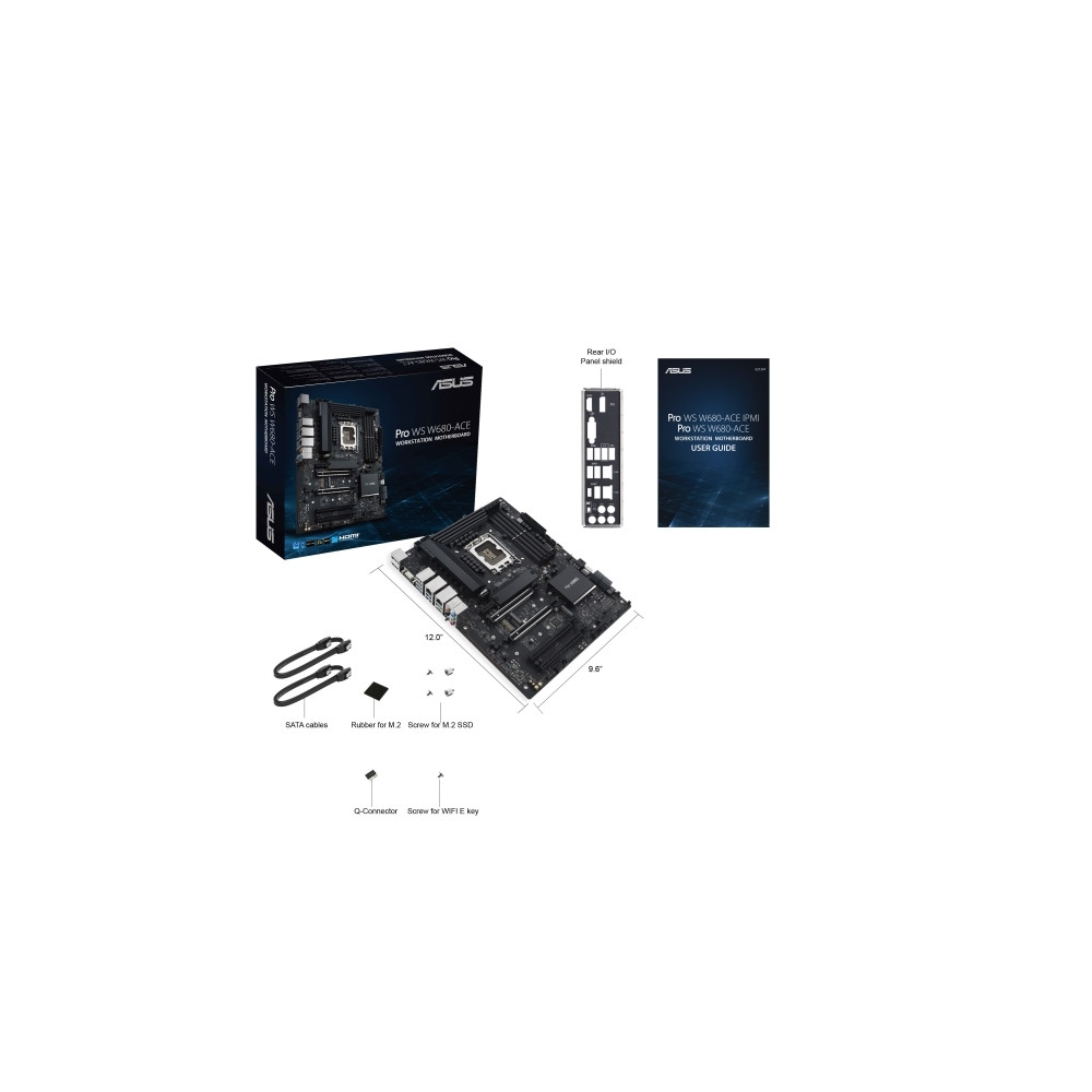 Produktbild för ASUS Pro WS W680-ACE - moderkort - ATX - LGA1700-uttag - W680