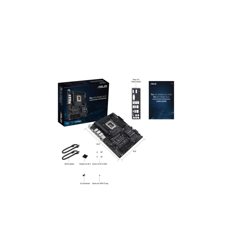 Produktbild för ASUS Pro WS W680-ACE - moderkort - ATX - LGA1700-uttag - W680