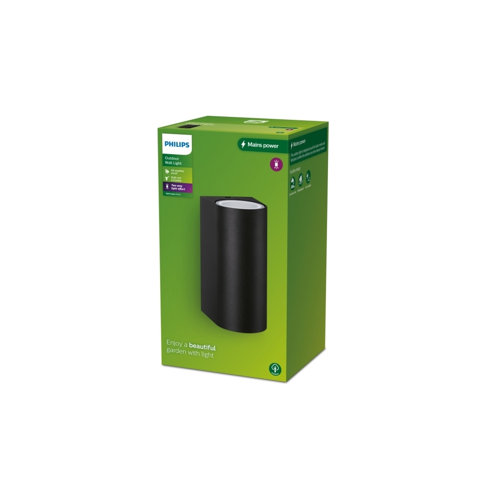 Produktbild för Philips Nightingale vägglampa 35 W GU10 ljuskälla medföljer...