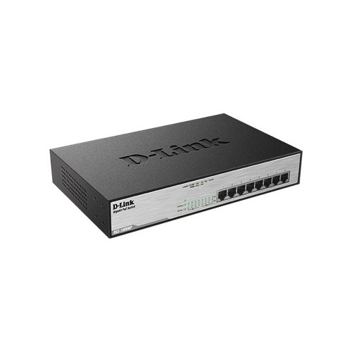 D-Link Systems D-Link DGS 1008MP - switch - 8 portar - ohanterad - rackmonterbar