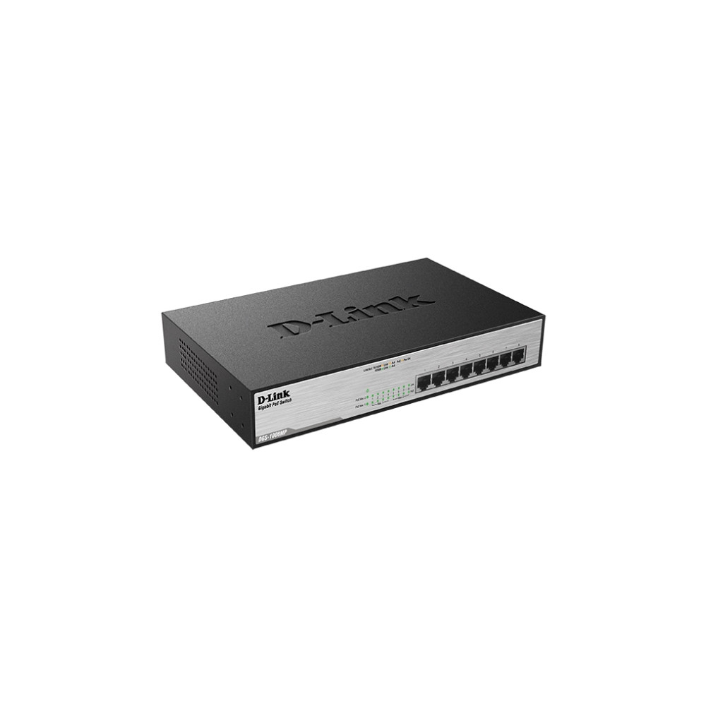 Produktbild för D-Link DGS 1008MP - switch - 8 portar - ohanterad - rackmonterbar