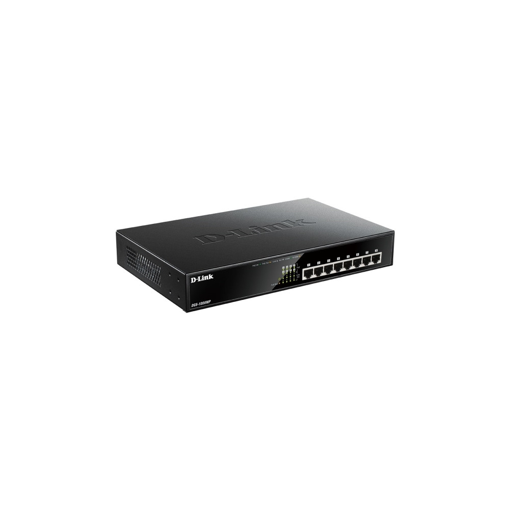 Produktbild för D-Link DGS 1008MP - switch - 8 portar - ohanterad - rackmonterbar