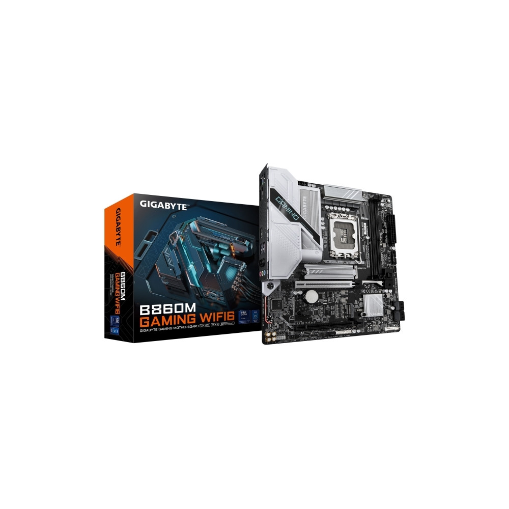 Produktbild för Gigabyte B860M GAMING WIFI6 - moderkort - micro ATX - LGA1851-uttag - B860
