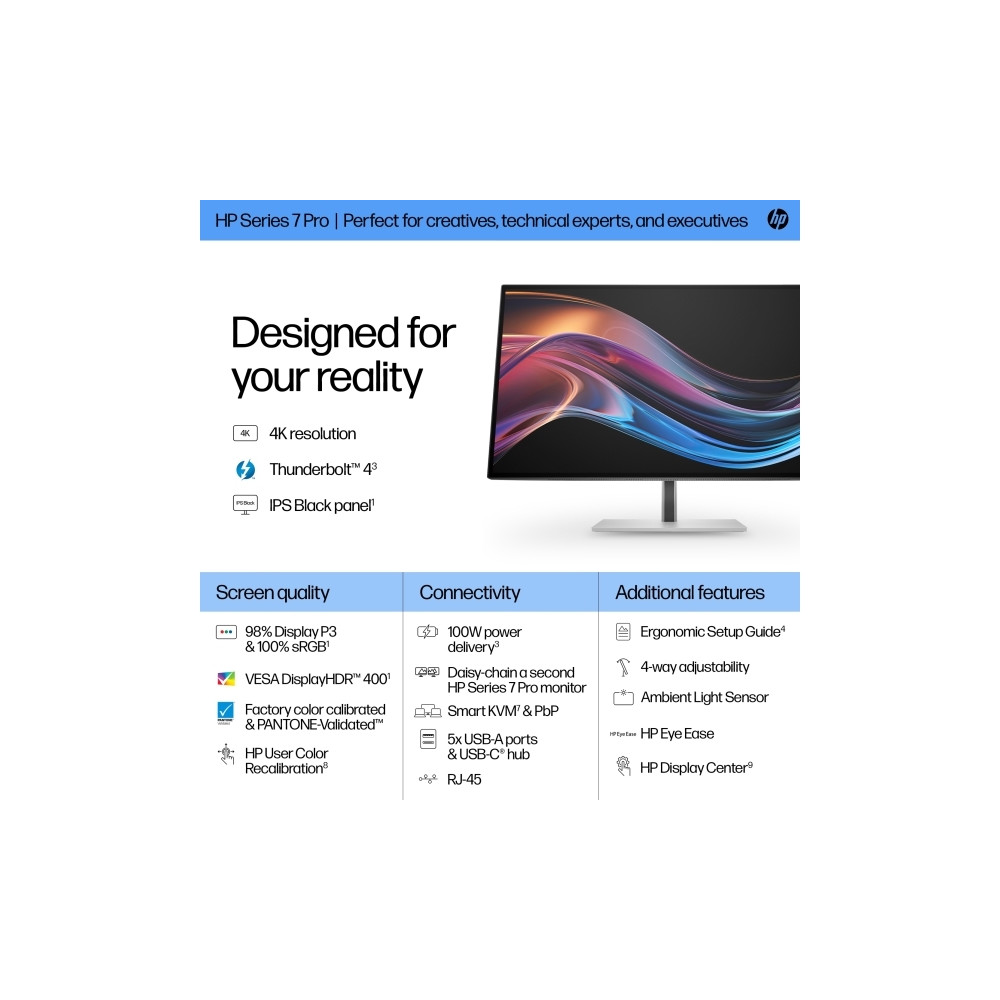 Produktbild för HP 727pk - Series 7 Pro - LED-skärm - 4K - 27" - HDR