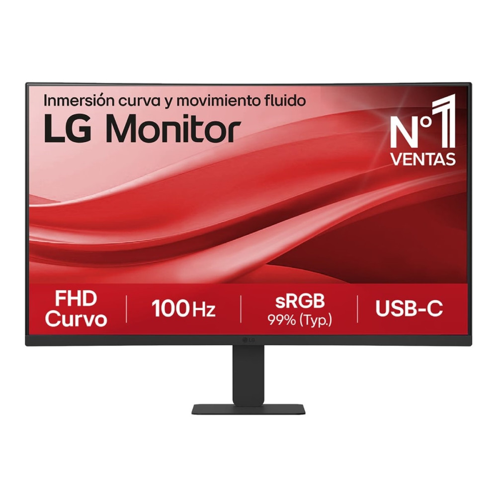 Produktbild för LG 27U421A-B - LCD-skärm - böjd - Full HD (1080p) - 27" - HDR