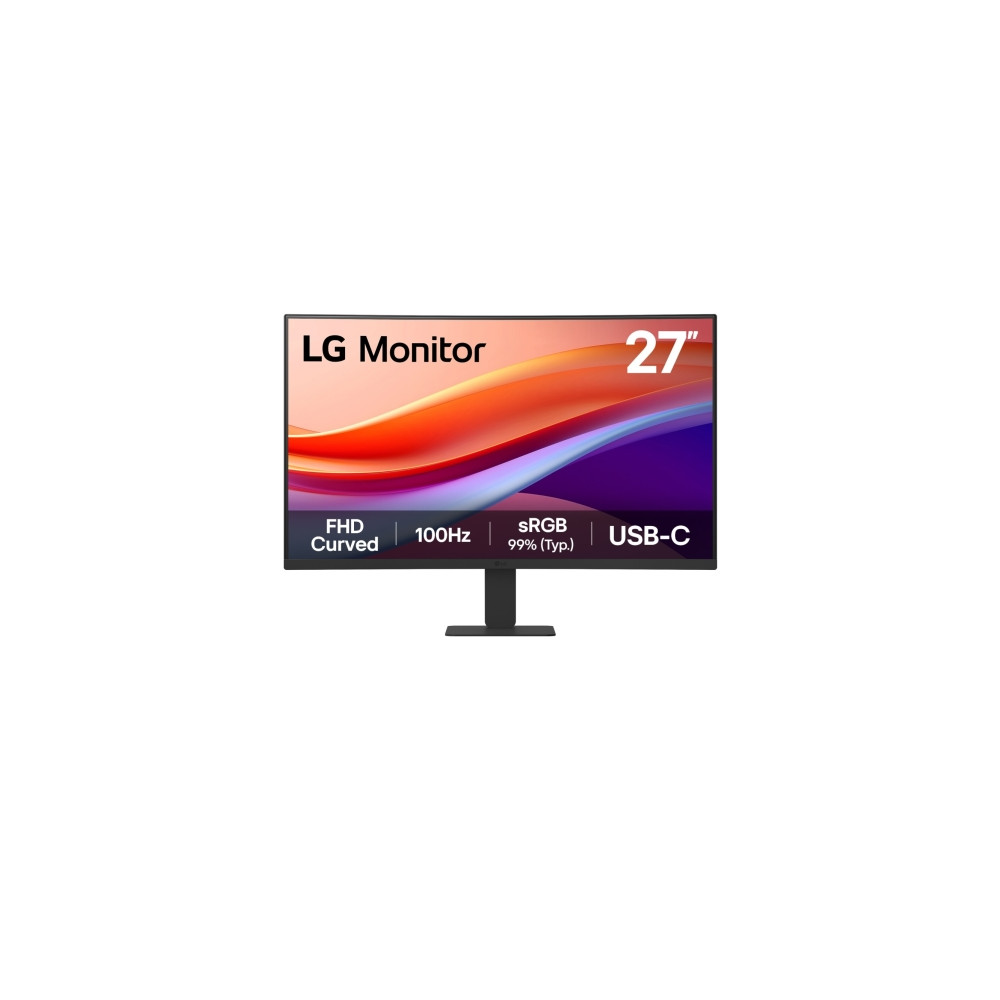 Produktbild för LG 27U421A-B - LCD-skärm - böjd - Full HD (1080p) - 27" - HDR