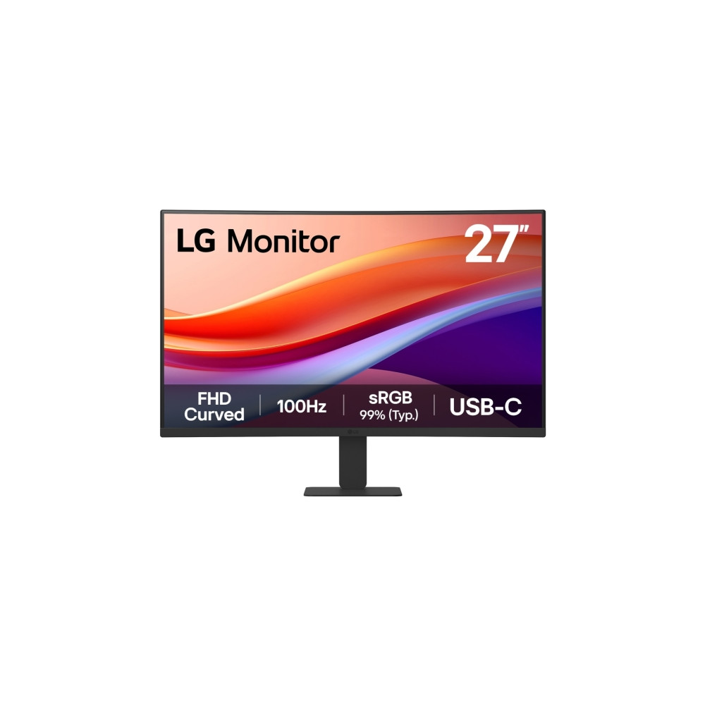 Produktbild för LG 27U421A-B - LCD-skärm - böjd - Full HD (1080p) - 27" - HDR