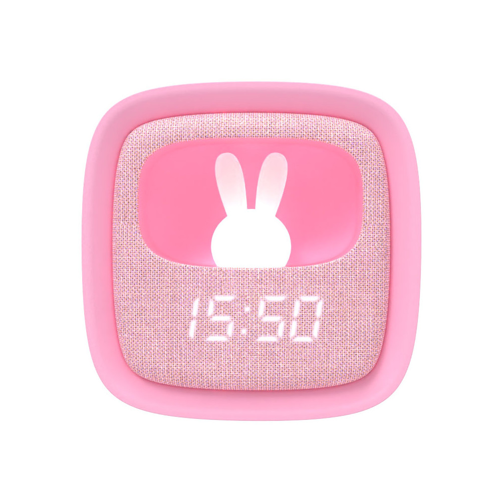 Produktbild för MOB Alarm Clock with Light Billy Clock Pink Marshmallow