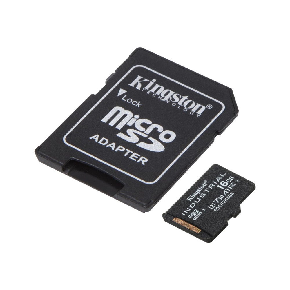 Produktbild för Kingston Industrial - flash-minneskort - 16 GB - microSDHC UHS-I