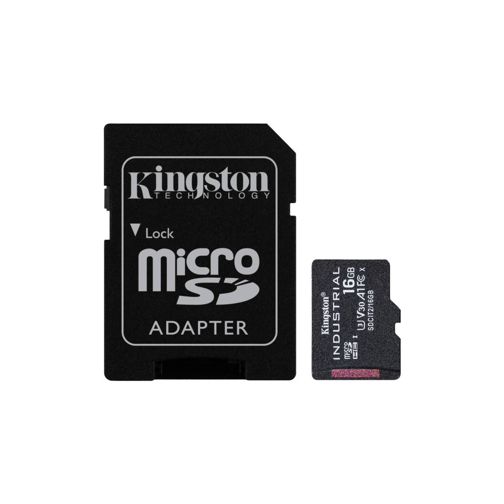 Produktbild för Kingston Industrial - flash-minneskort - 16 GB - microSDHC UHS-I