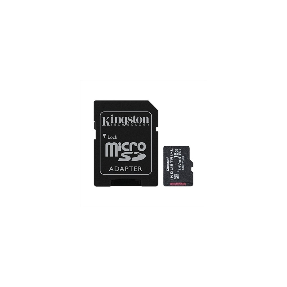Produktbild för Kingston Industrial - flash-minneskort - 16 GB - microSDHC UHS-I