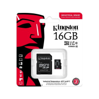 Produktbild för Kingston Industrial - flash-minneskort - 16 GB - microSDHC UHS-I